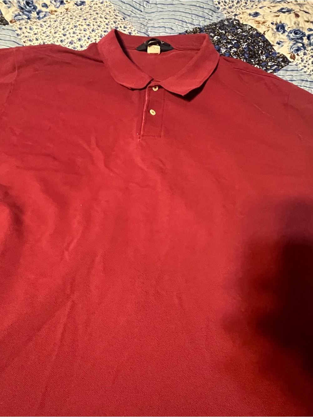Lands End VINTAGE Men’s XXL Burgundy Polo
